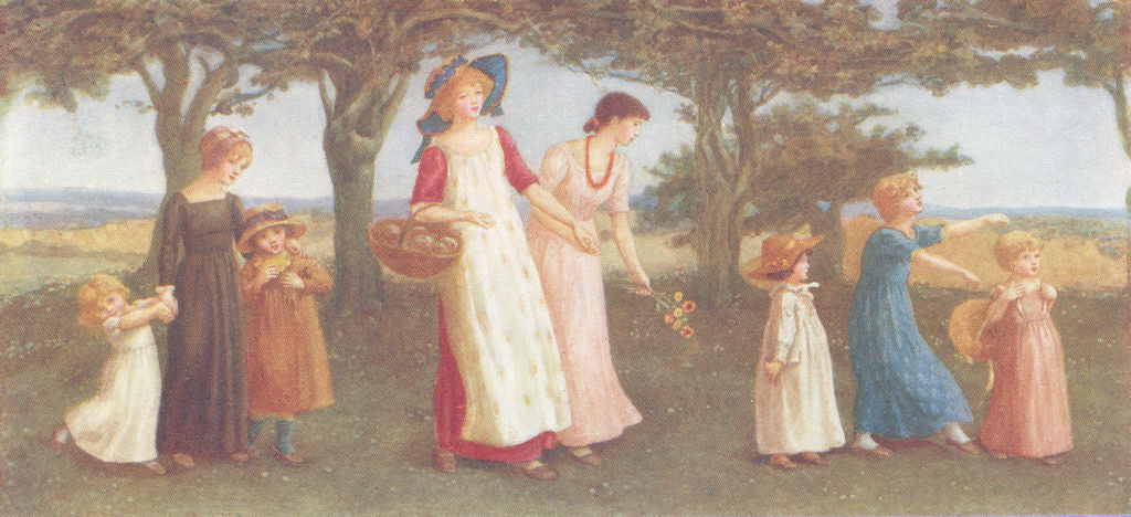 KATE GREENAWAY. Spring Time 1905 old antique vintage print picture